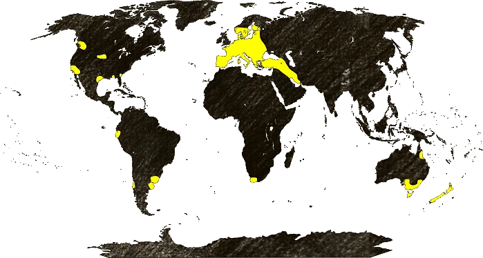 Mapa výskytu