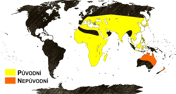 Mapa výskytu