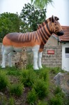 Mzuri u sochy hřebce zebry kvaga